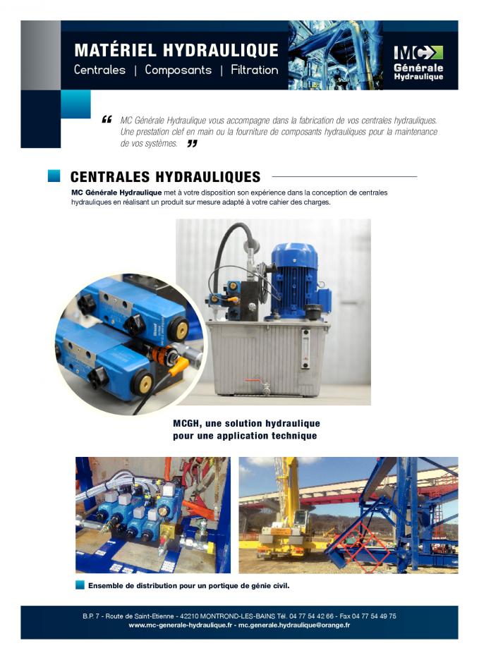 COMPOSANT HYDRAULIQUE